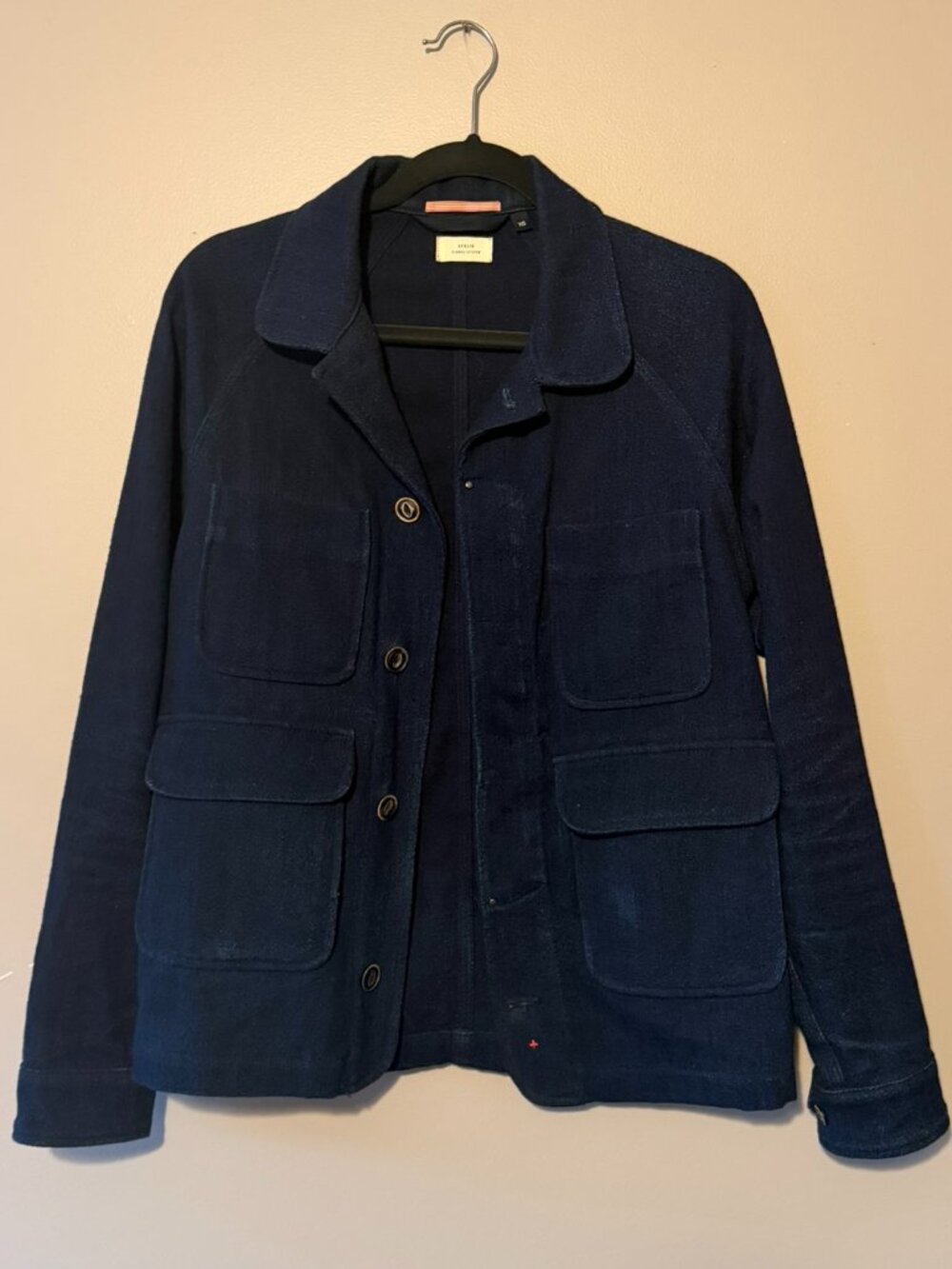 Apolis Wool Chore Coat - Indigo XS